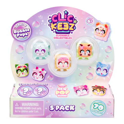 Clickeez Series 3 Bubble Pops - 5 Pack