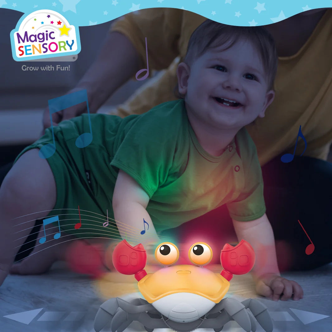 Interactive Crawling Crab - Orange