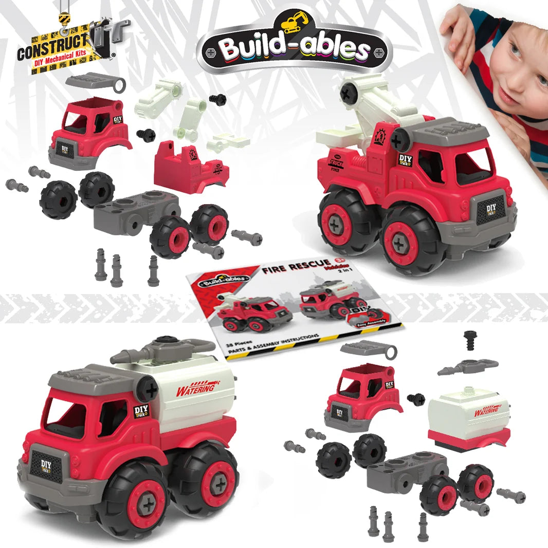 Build-ables - Fire Rescue Vehicles 2 in 1