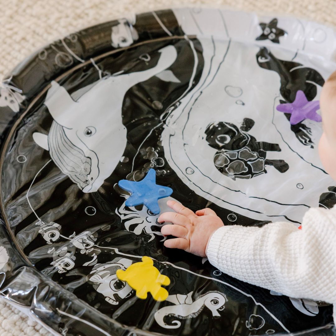 Young Wanderer Under The Sea High Contrast Sensory Water Mat
