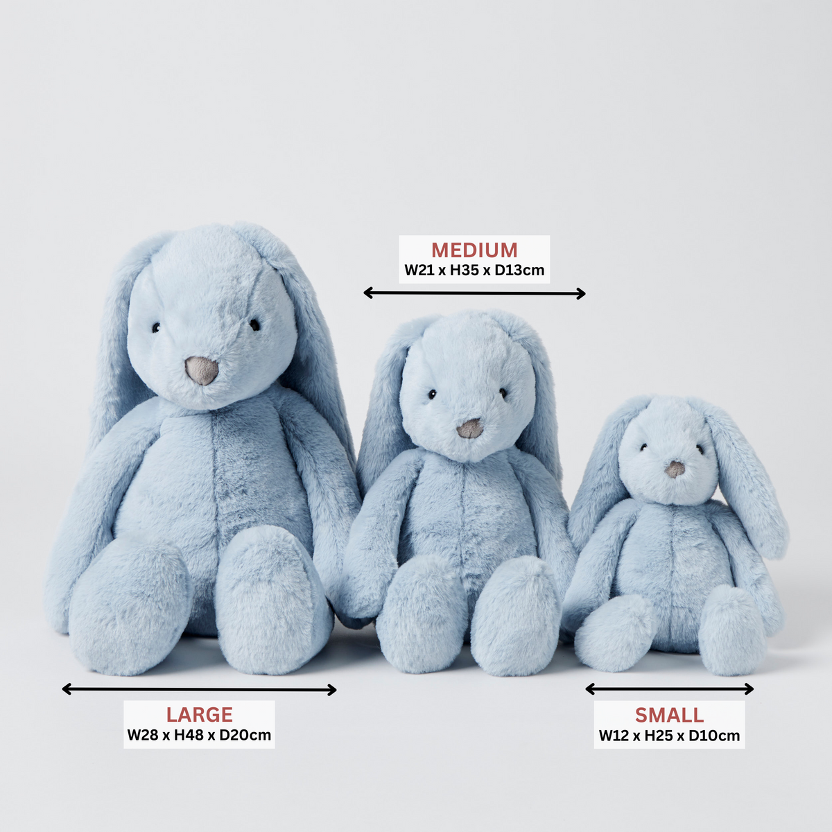 Jiggle and Giggle Pale Blue Bunny - Small