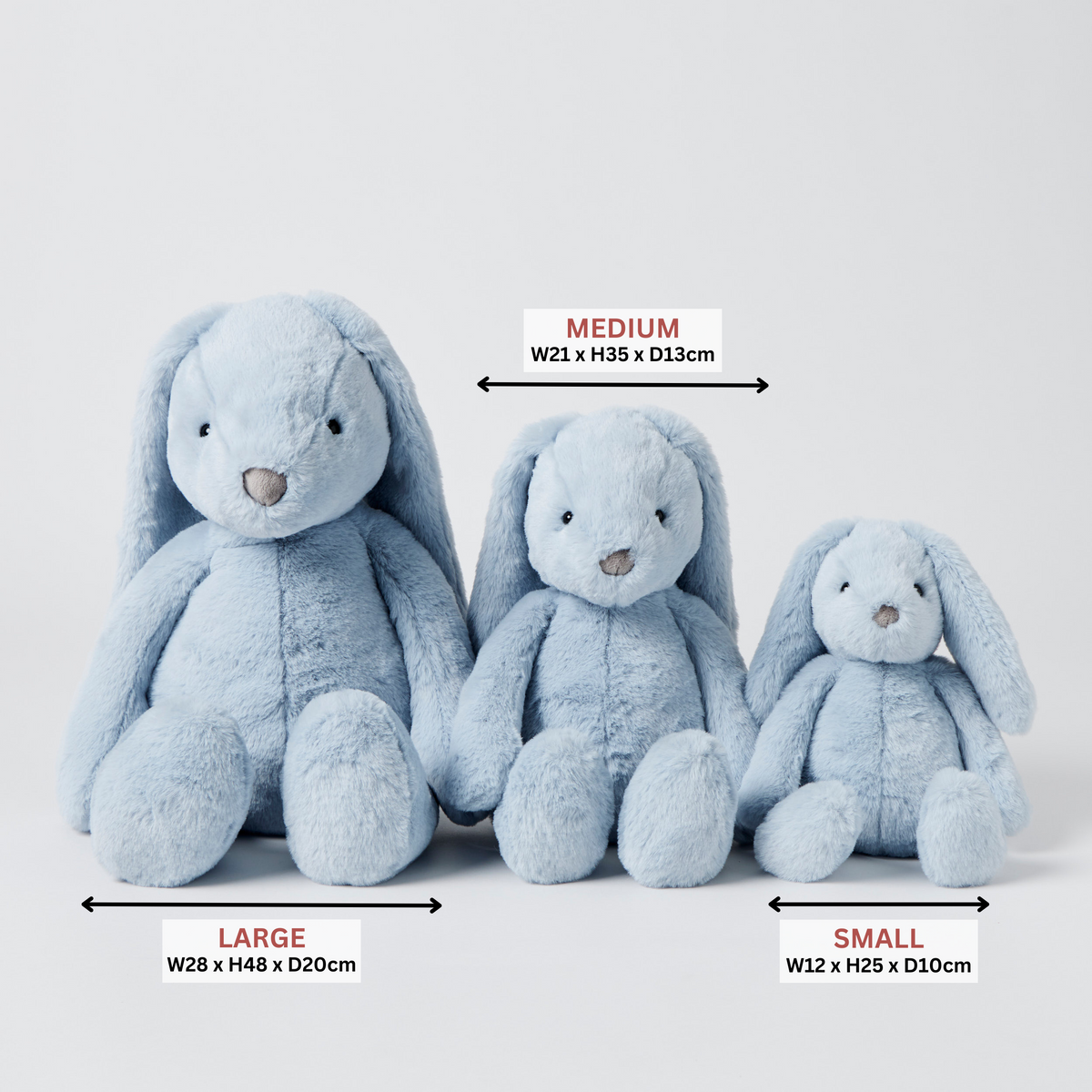 Jiggle and Giggle Pale Blue Bunny - Medium