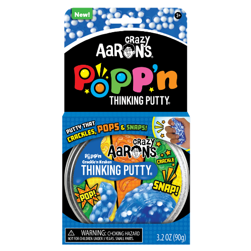 Crazy Aarons Thinking Putty - Popp&#39;n - Crackle&#39;n Kraken