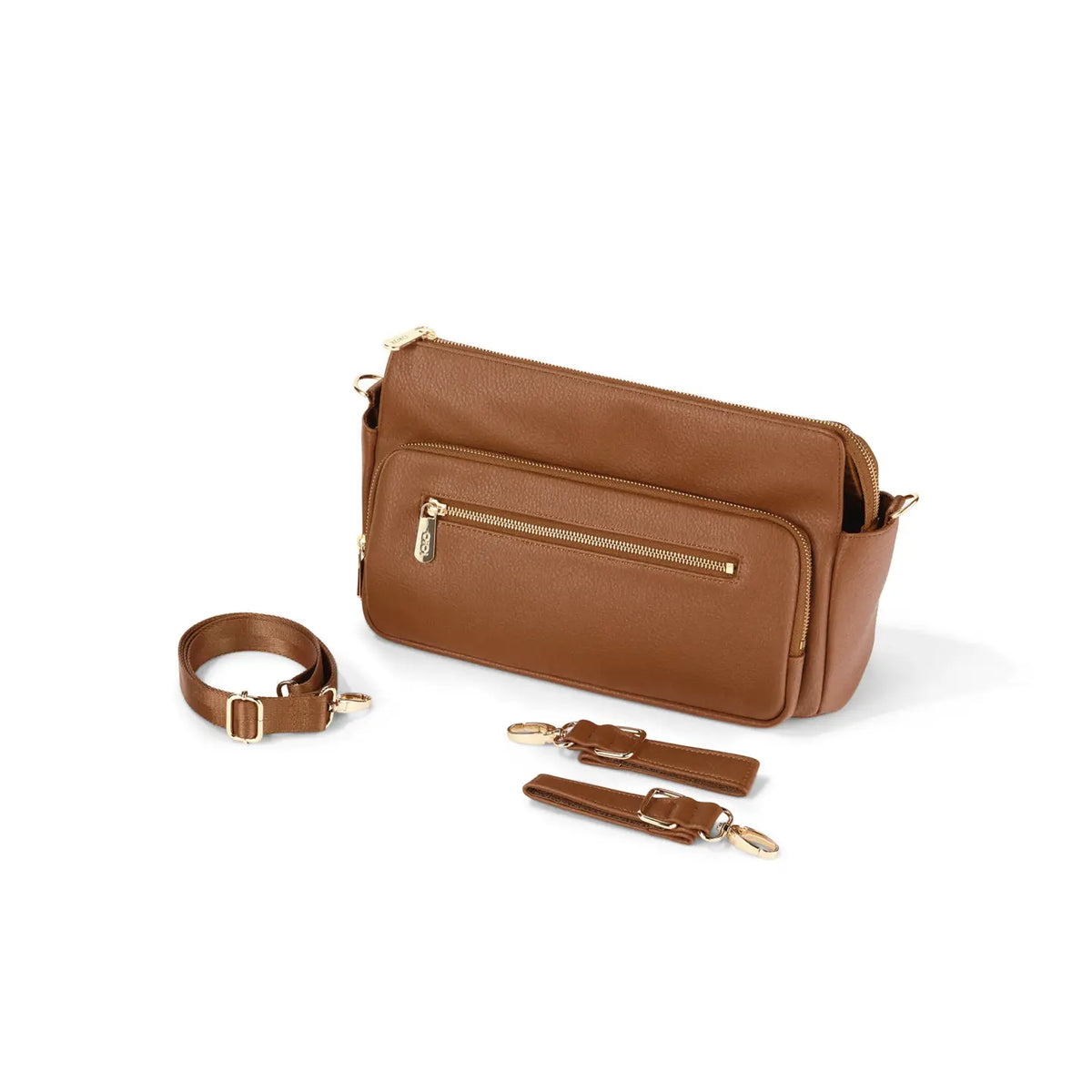 OiOi Multitasker Pram Caddy - Chestnut