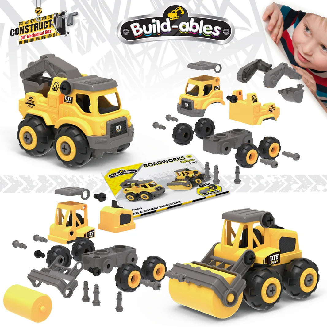 Build-ables - Roadworks Vehicles 2 in 1