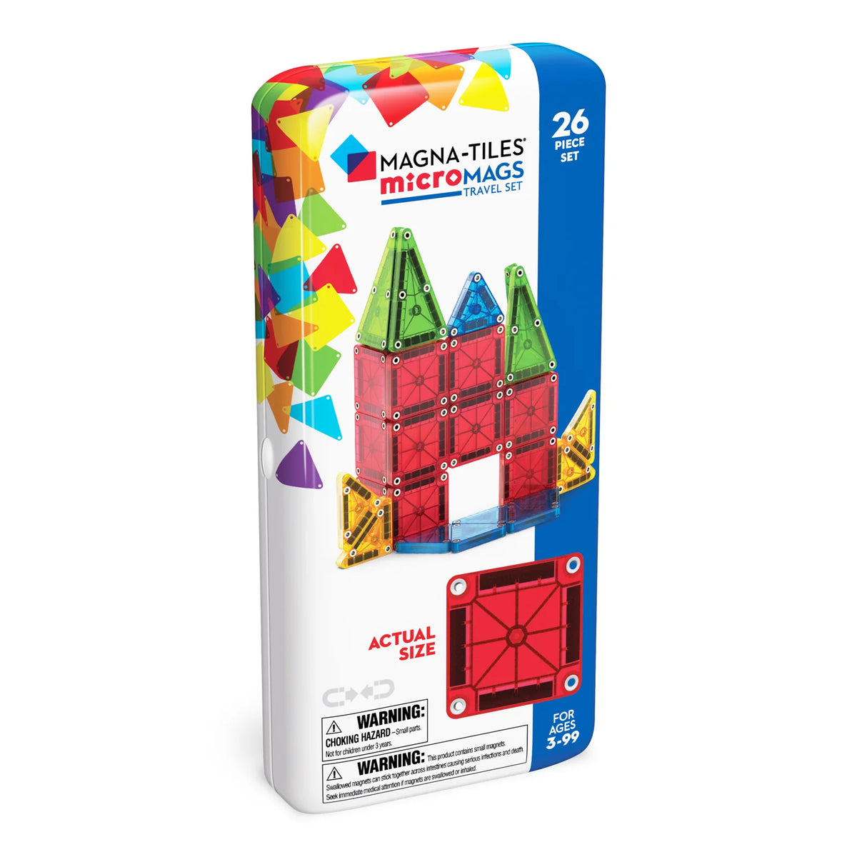 Magna-Tiles microMAGS Travel 26 Piece Set