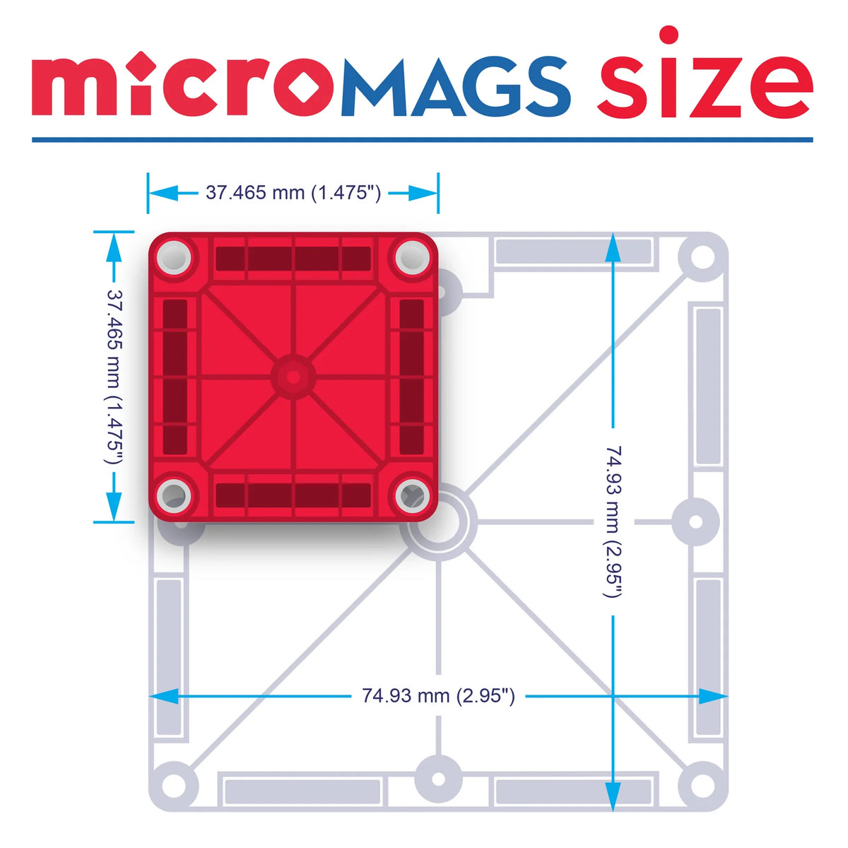 Magna-Tiles microMAGS Travel 26 Piece Set