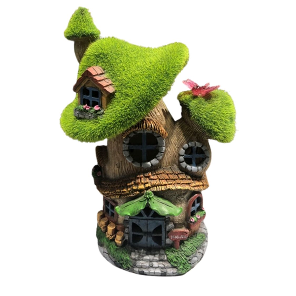 Moss Roof Fairy House 24cm
