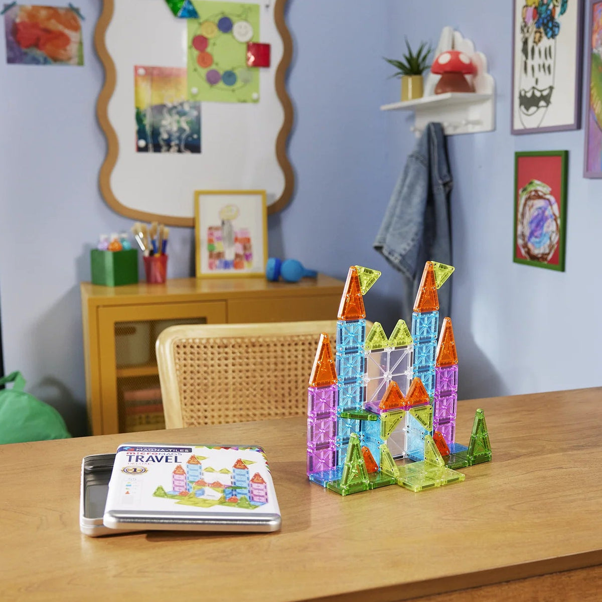 Magna-Tiles microMAGS Travel Deluxe - 55 Piece Set