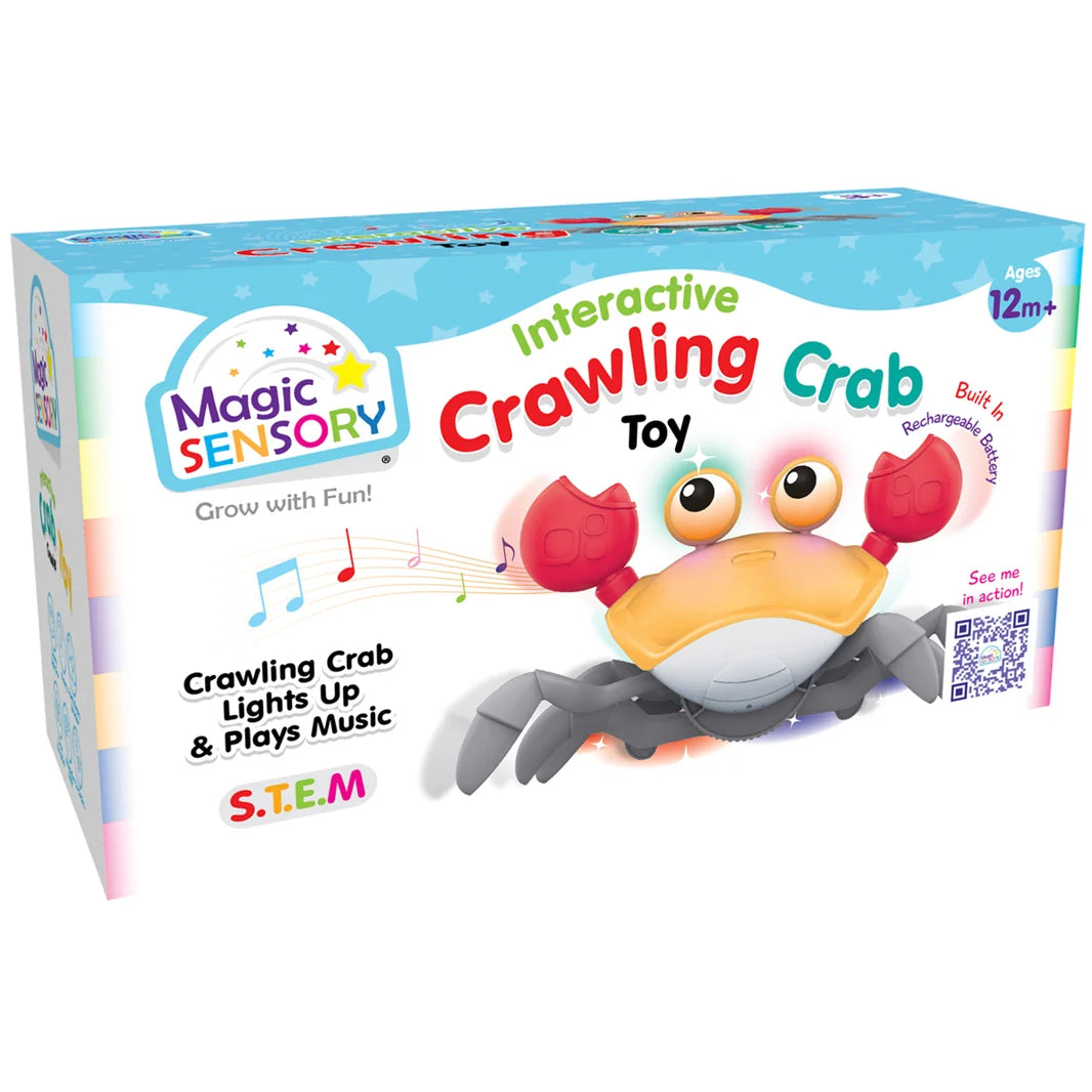 Interactive Crawling Crab - Orange