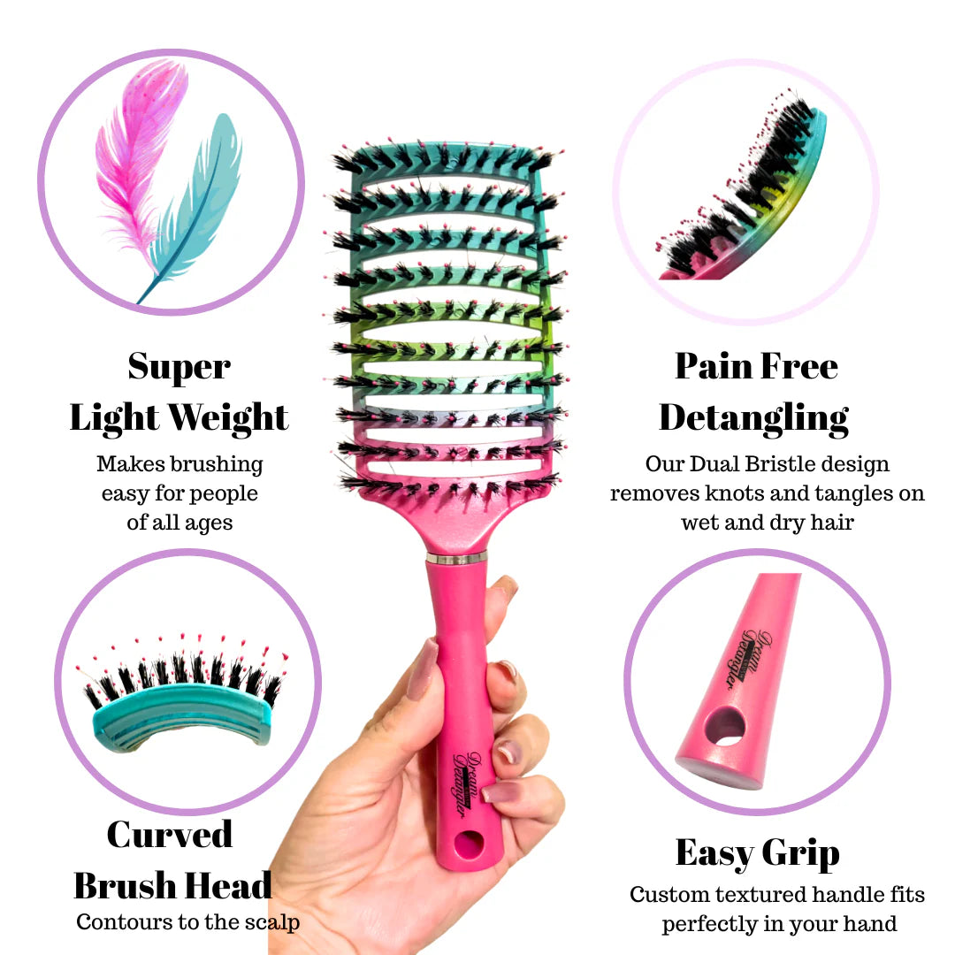 Tangled Hair Brush - Rainbow Unicorn