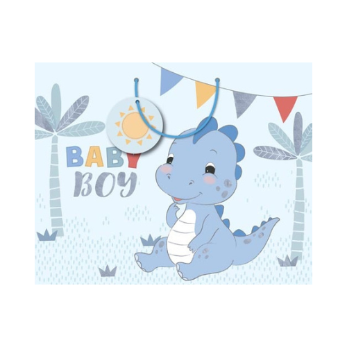 Gift Bag Large: Baby Boy Dino