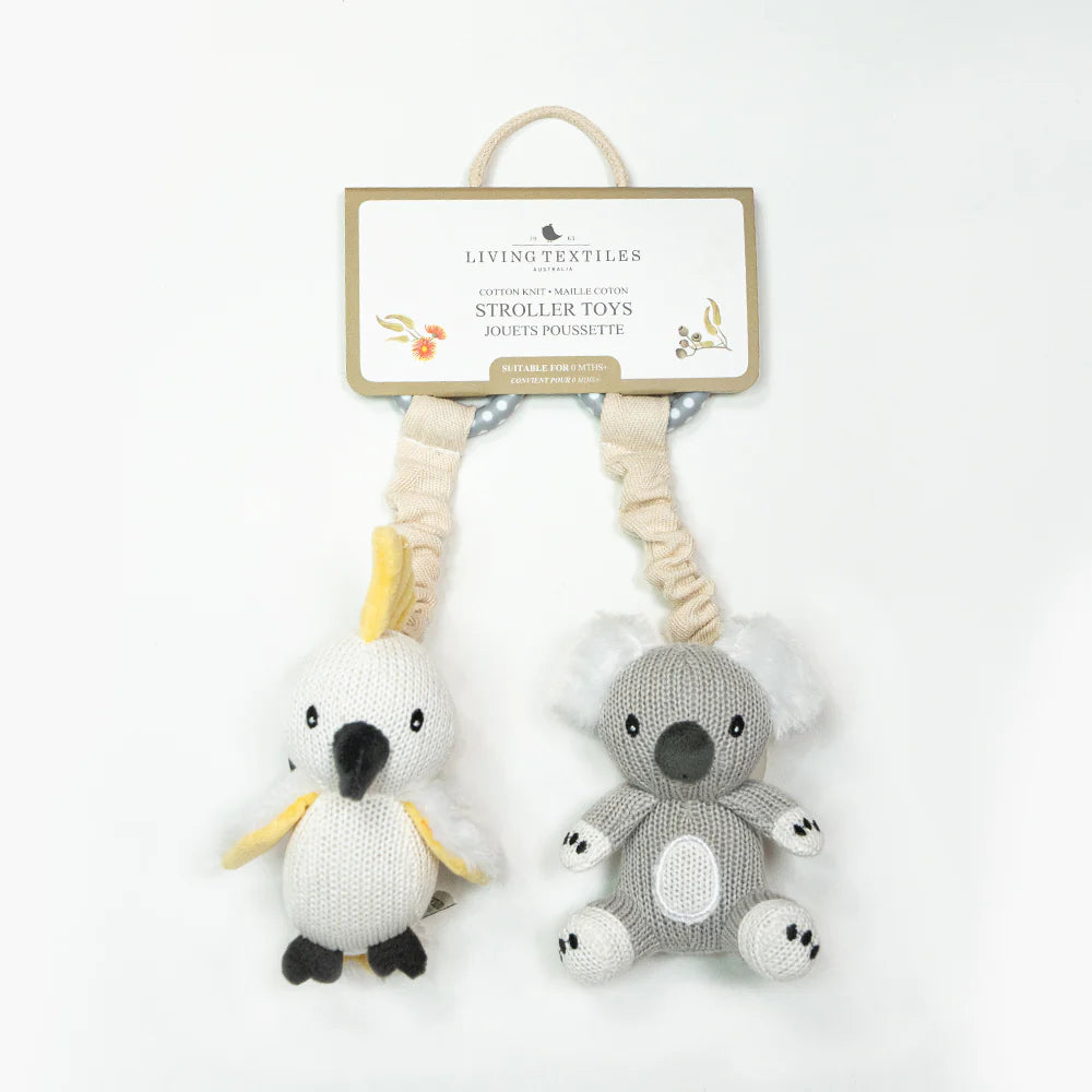 Living Textiles Stroller Toys - Koala &amp; Cockatoo
