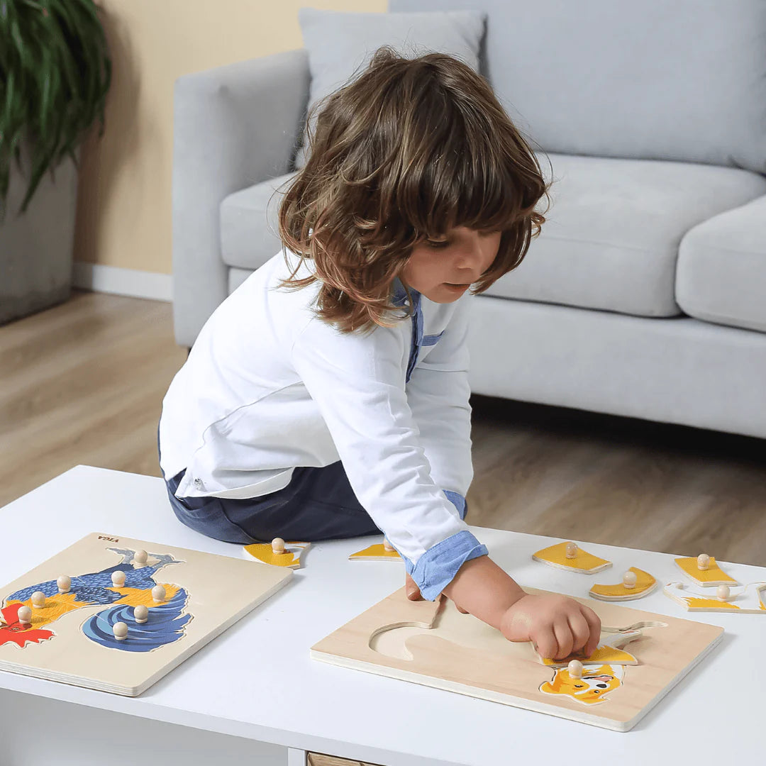 Viga Montessori Puzzle - Cow