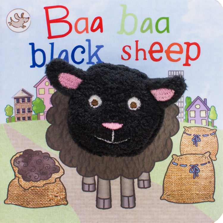 Baa Baa Black Sheep Finger Puppet Board Book – interactive baby book with soft sheep puppet