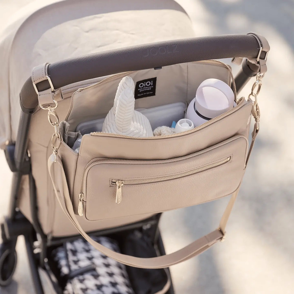 OiOi Multitasker Pram Caddy - Oat