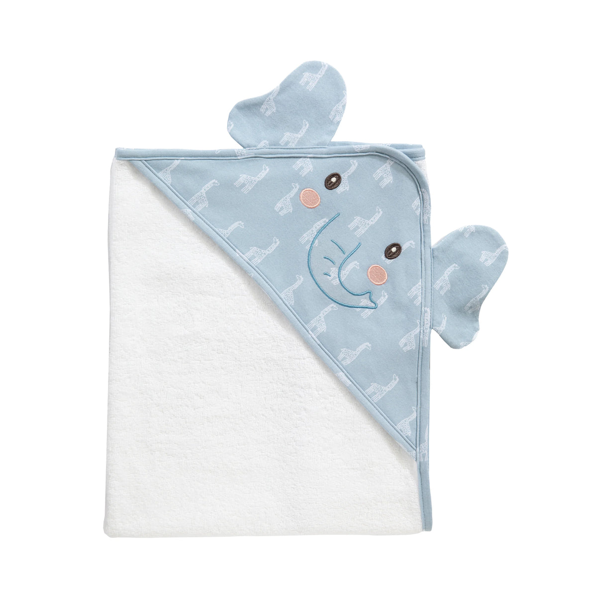 Living Textiles Hooded Towel - Elephant Safari