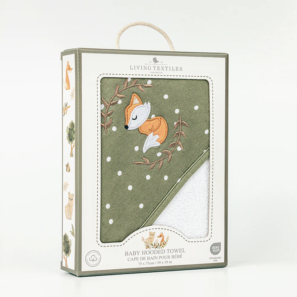 Living Textiles Hooded Towel - Forest Retreat