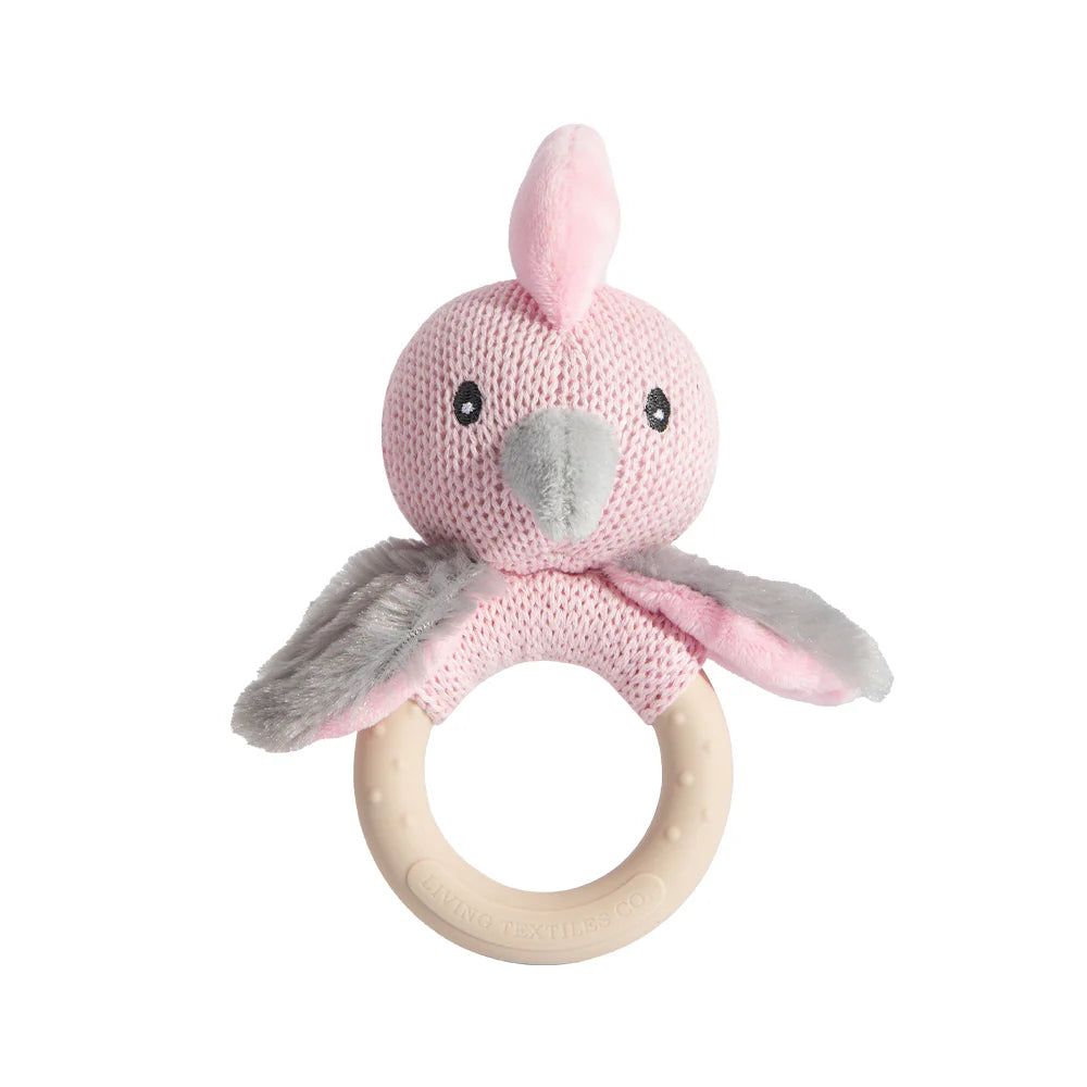 Living Textiles Teething Ring - Gary the Galah