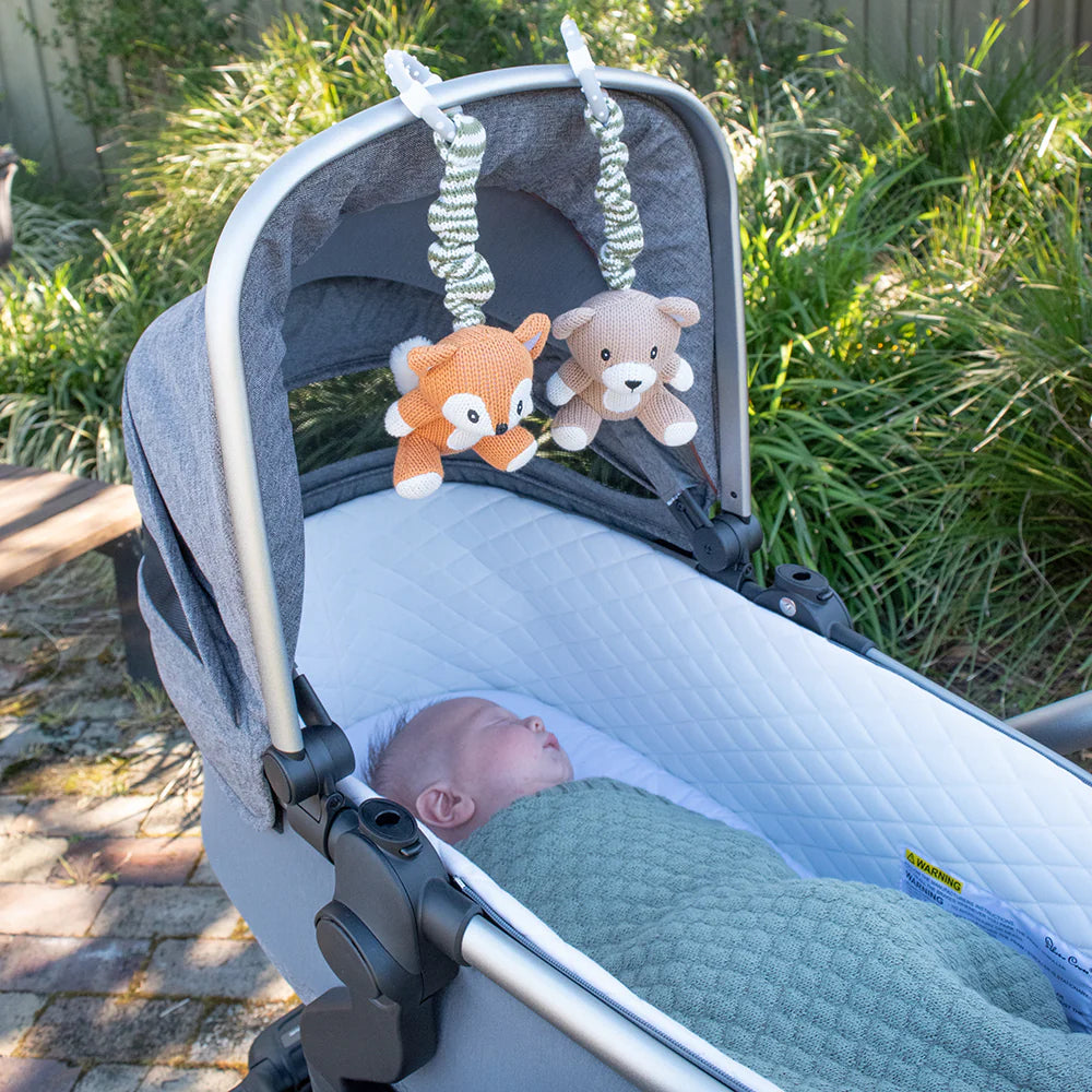 Living Textiles Stroller Toys - Bear &amp; Fox