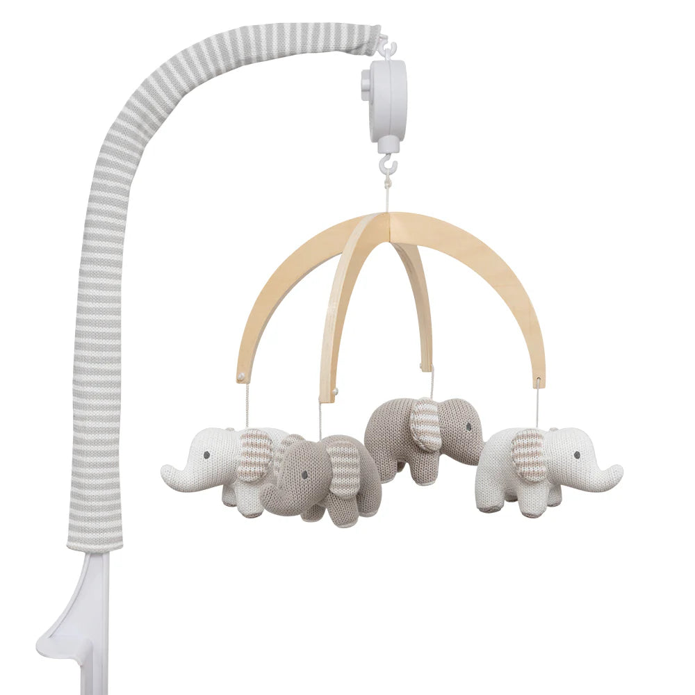 Living Textiles Musical Mobile Set - Elephants