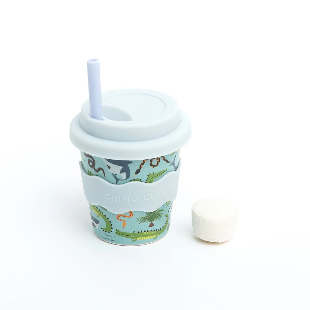 Chino Club Reusable Bamboo 120ml Cup - Deadly Animals