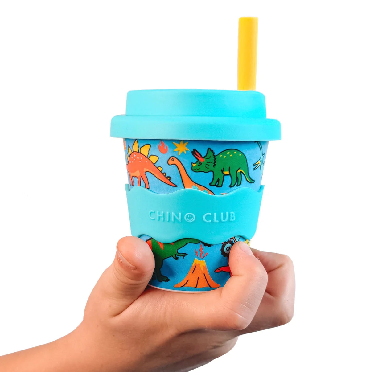 Chino Club Babychino Cup 120ml - Dinosaurs and Monster Trucks