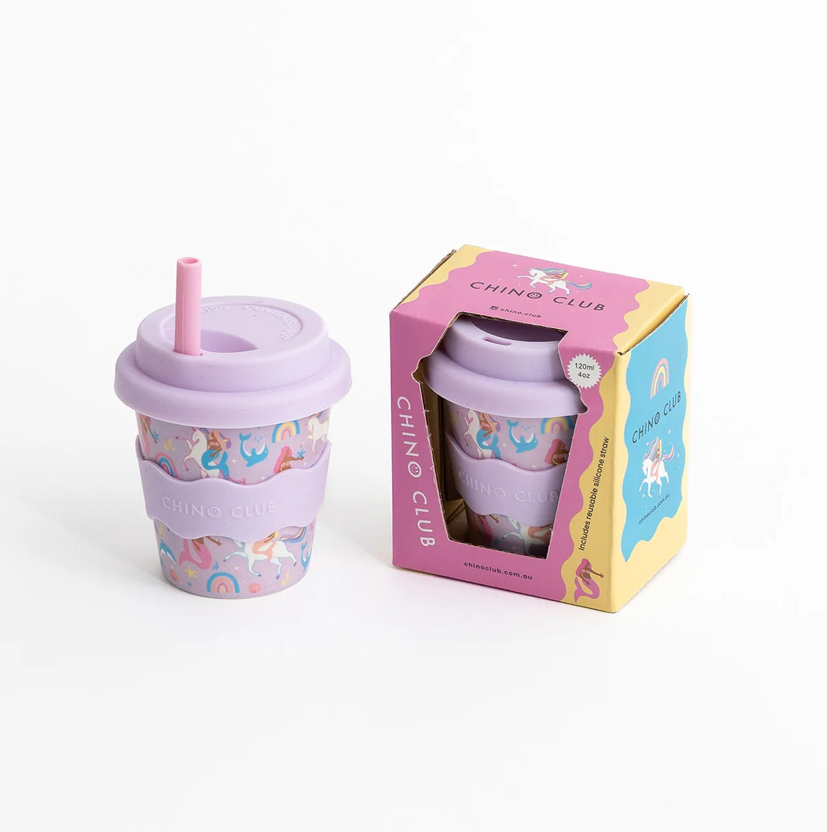 Chino Club Babychino Cup 120ml - Mermaids and Unicorns