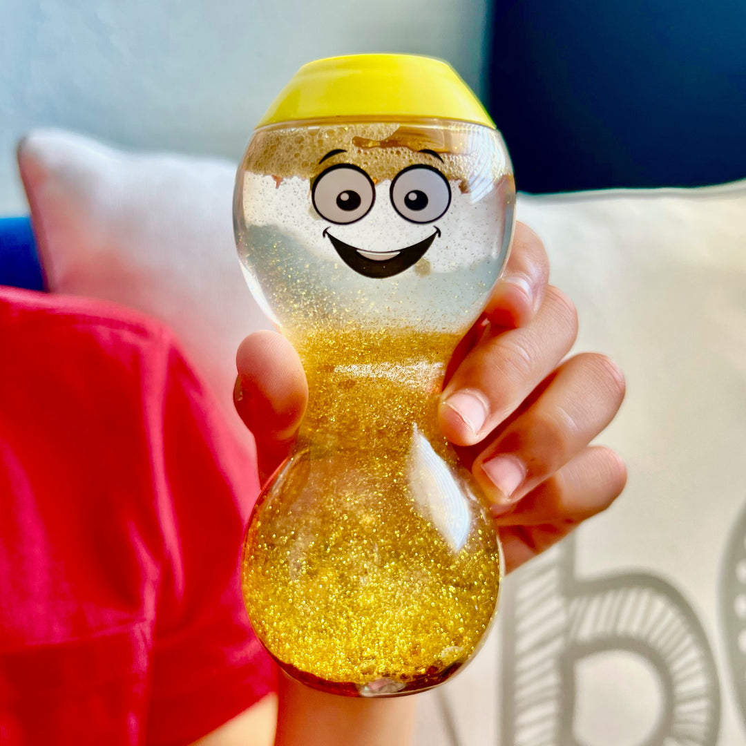 Hand2mind Express Your Feelings Sensory Bottles - Happy, Angry, Scared & Sad