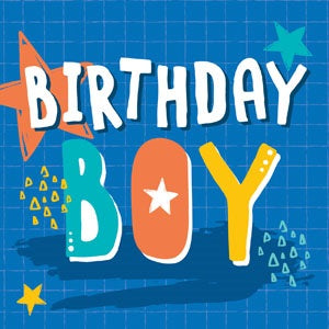 Birthday Boy Blue Small Card