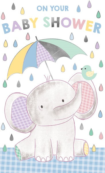 On Your Baby Shower Elephant Card