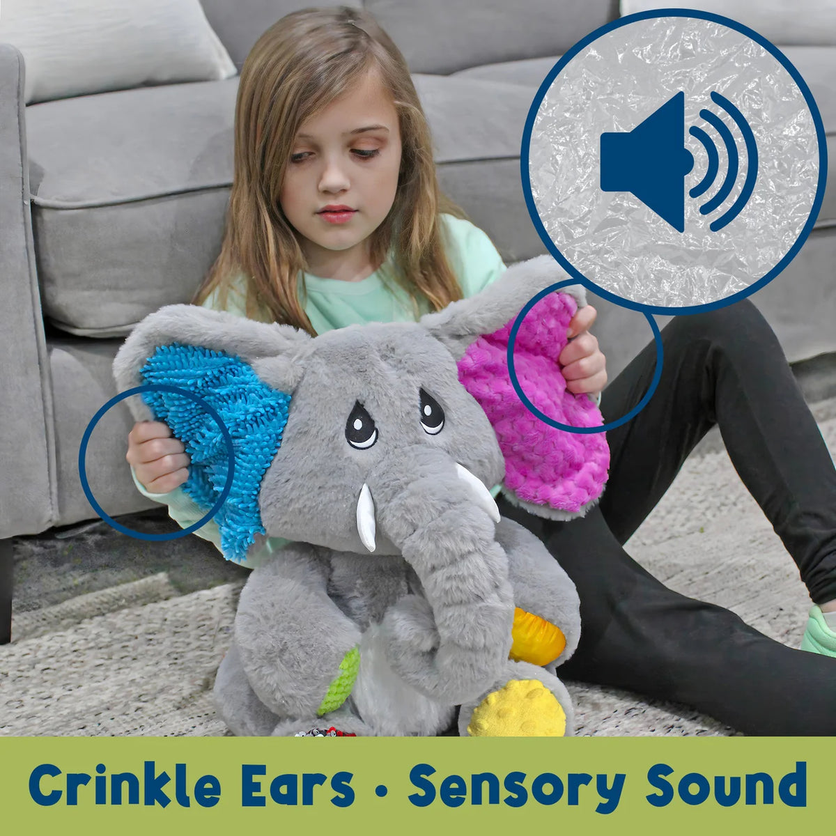 Meavia Sensory Plush Elephant