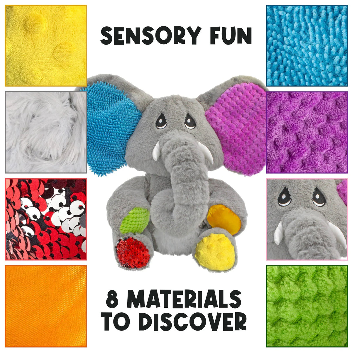 Meavia Sensory Plush Elephant