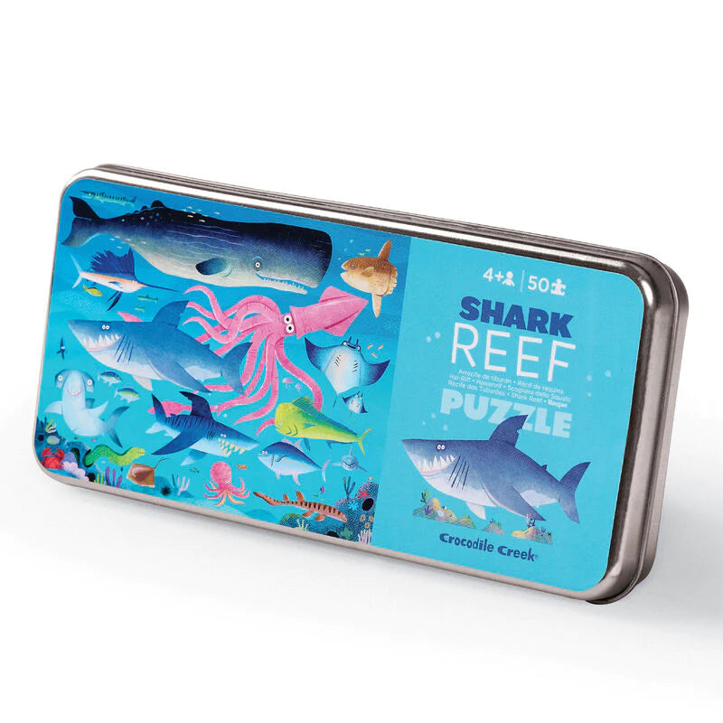 Crocodile Creek 50 pc Puzzle Tin-Shark Reef