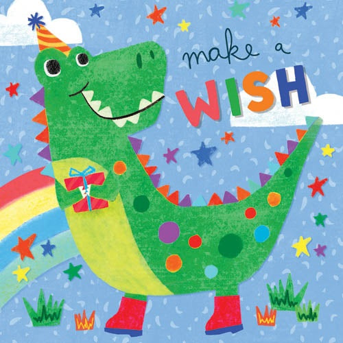 Make a Wish Dino Card