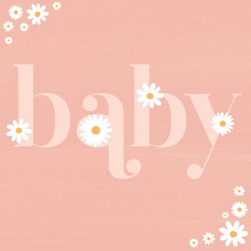 Baby Daisy Pink Small Card