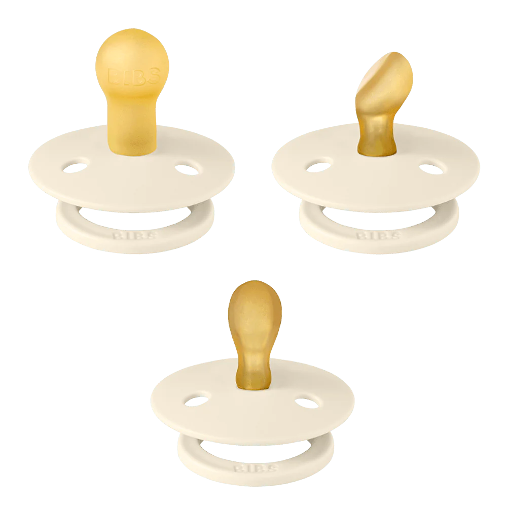 Bibs Dummies - Nipple Try-It 3pk - Ivory