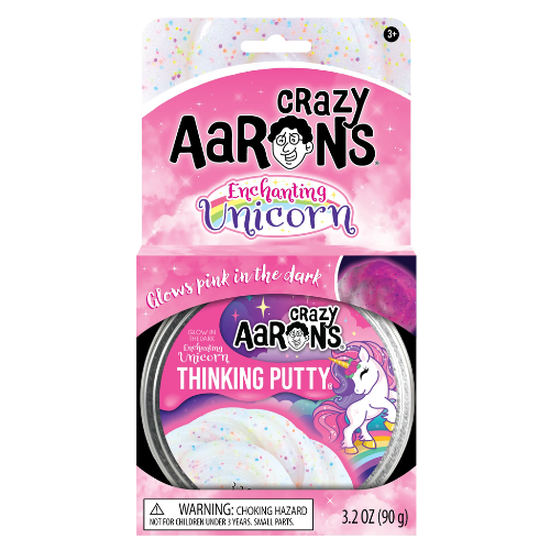 Crazy Aarons Thinking Putty - Glowbrights - Enchanting Unicorn