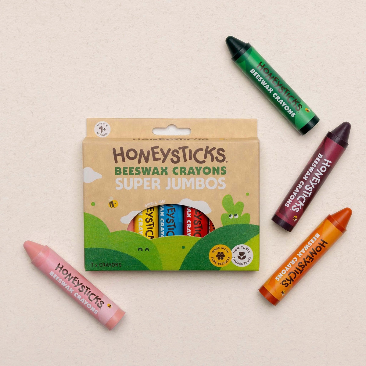 Honeysticks Beeswax Crayons- Super Jumbos