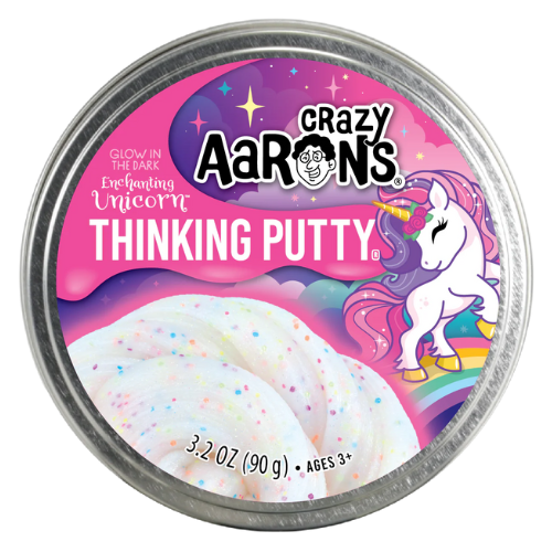 Crazy Aarons Thinking Putty - Glowbrights - Enchanting Unicorn