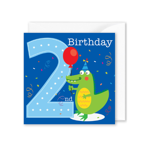 “2nd Birthday” Cute Crocodile