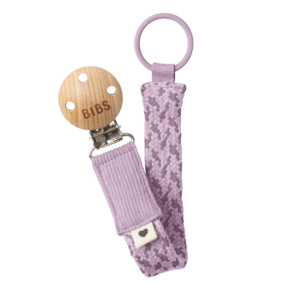 Bibs Pacifier Clip - Violet Sky/Mauve