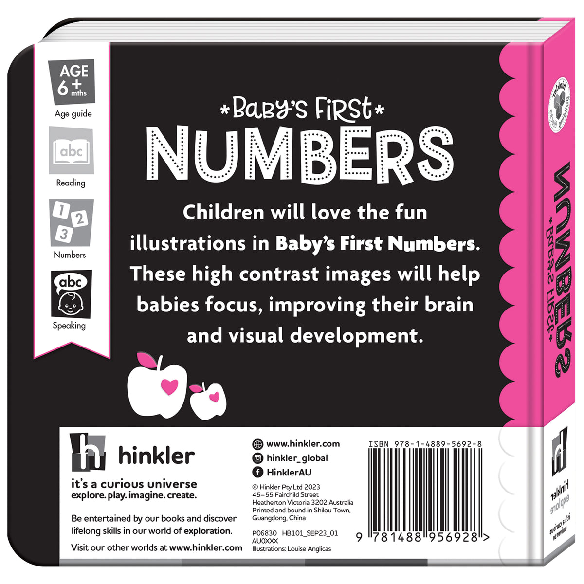 Baby&#39;s First Numbers High Contrast Book