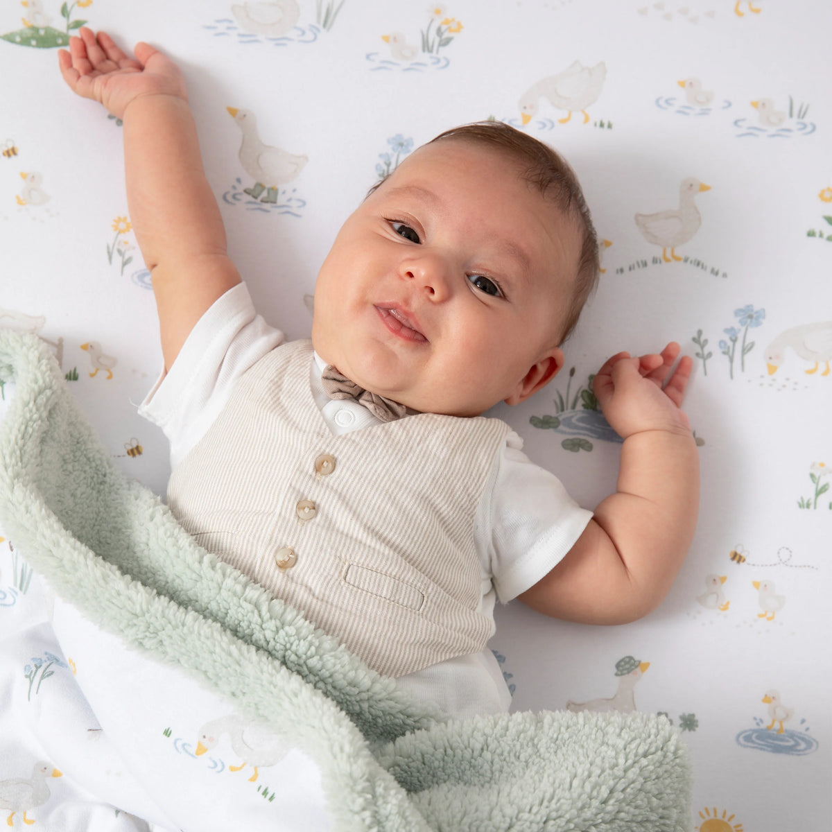 Living Textiles Sherpa Blanket - Goosey Goosey