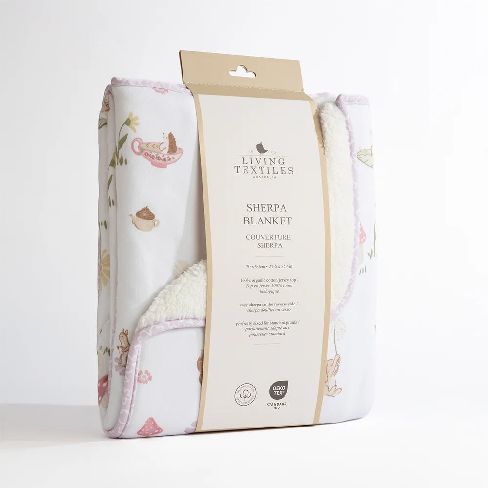 Living Textiles Sherpa Blanket - Whimical Wonderland