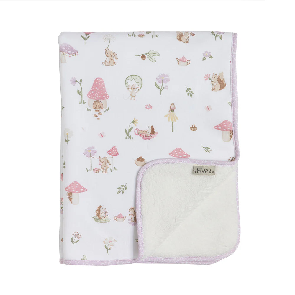 Living Textiles Sherpa Blanket - Whimical Wonderland