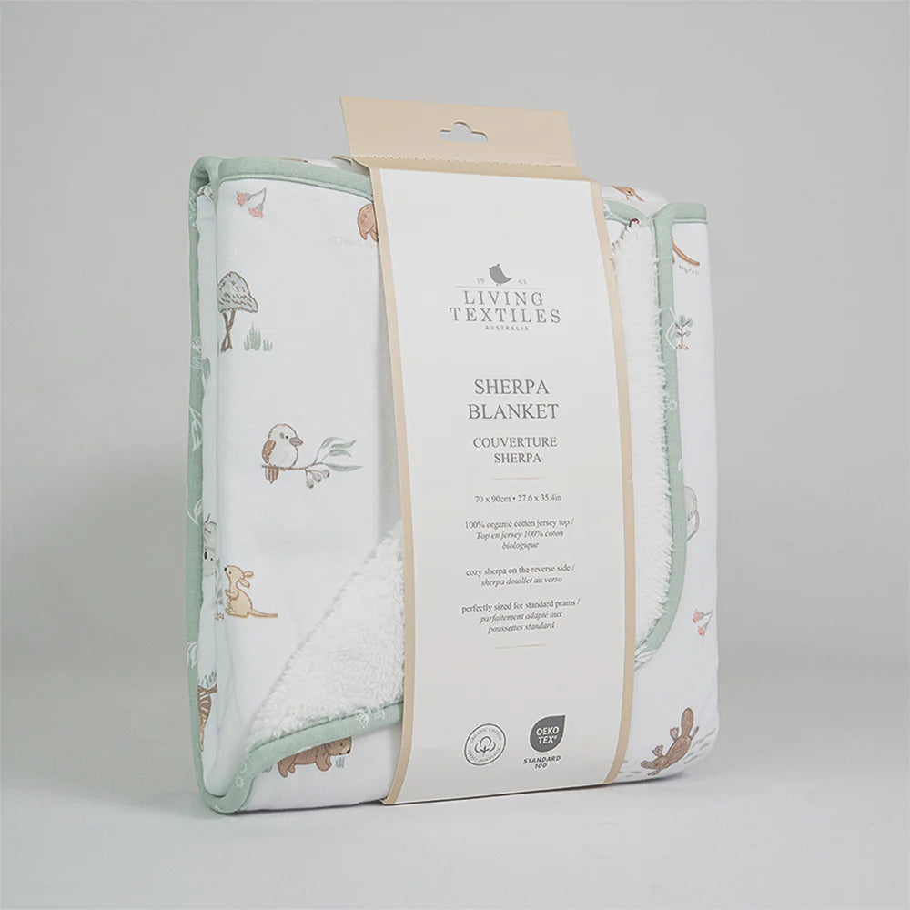 Living Textiles Sherpa Blanket - Australiana