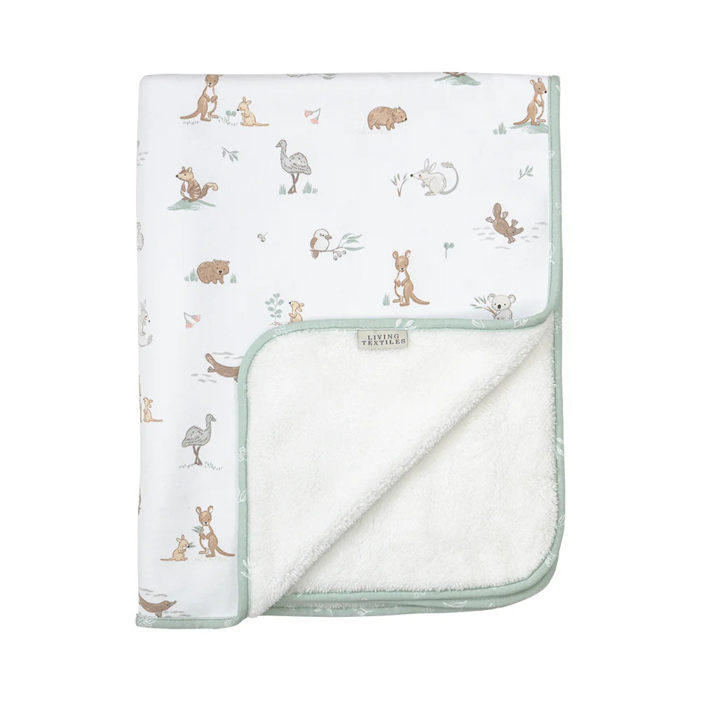 Living Textiles Sherpa Blanket - Australiana
