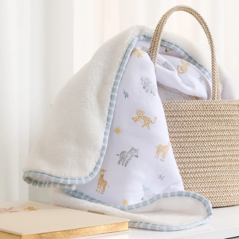 Living Textiles Sherpa Blanket - Roam & Roar