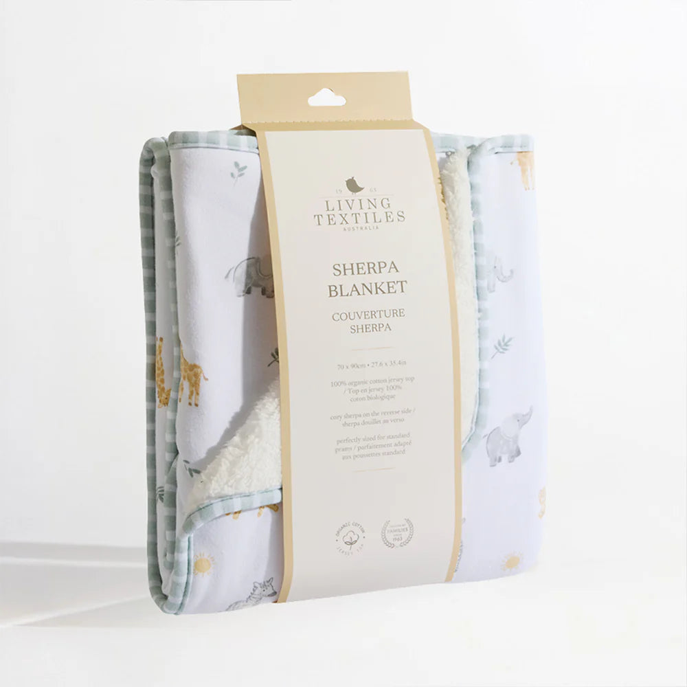 Living Textiles Sherpa Blanket - Roam & Roar